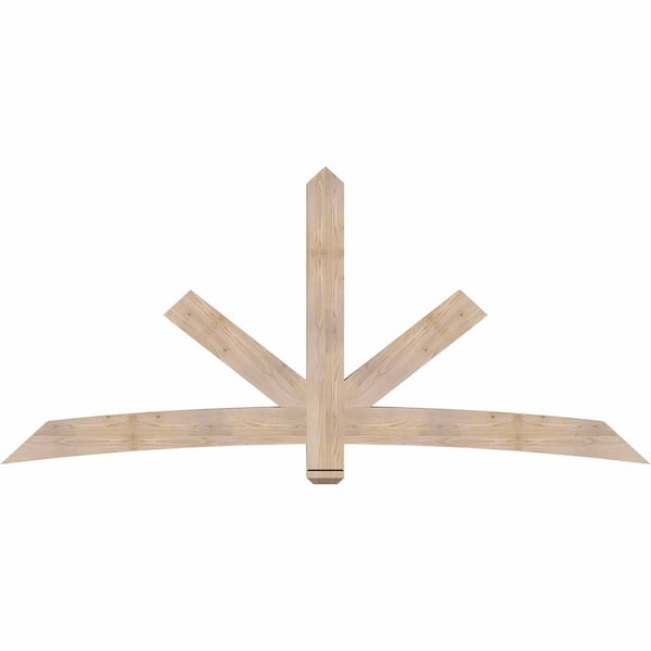 Ekena Millwork Alberta Smooth Timber Gable Bracket, Douglas Fir, 96"W x 44"H x 3 1/2"D x 5 1/2"F, 11/12 Pitch GBW096X44X0406ALB00SDF - main